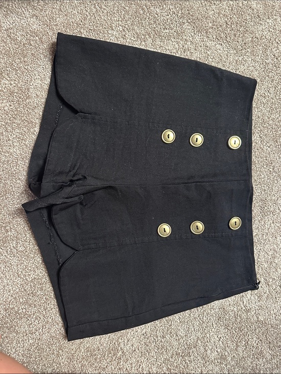 Charlotte Russe Pants - Charlotte Russe Black Button-Front High Waist Shorts